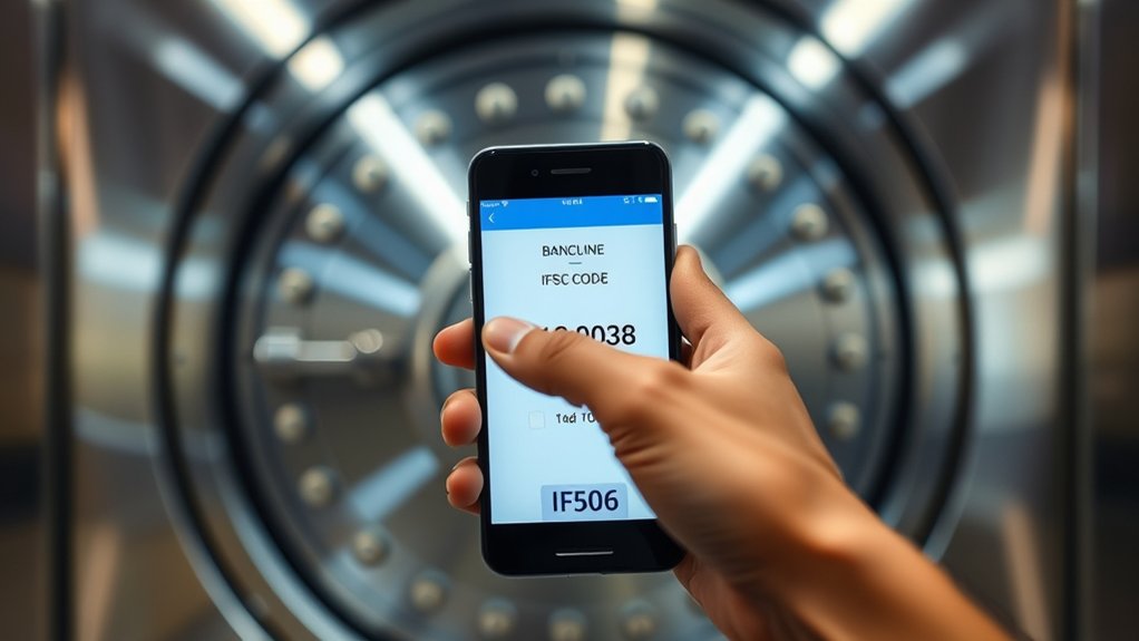 securely share ifsc details